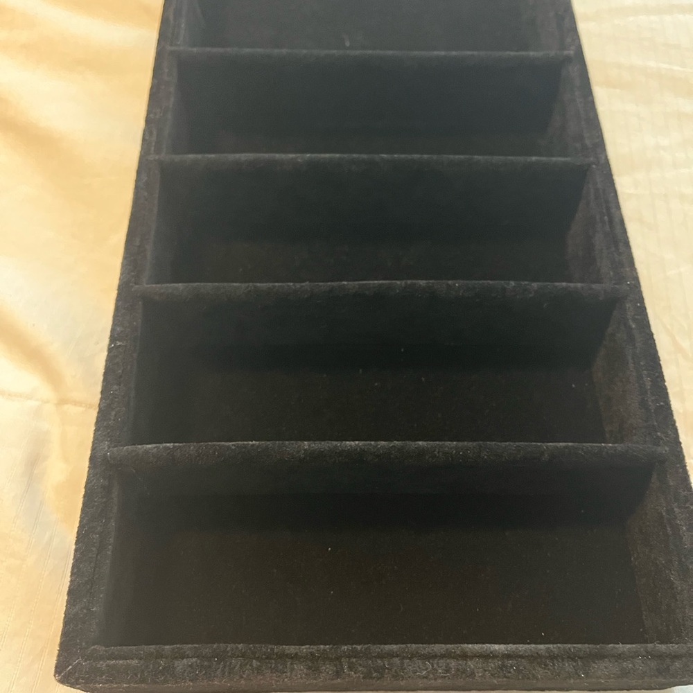 Tahari Home Black Velvet Organizer